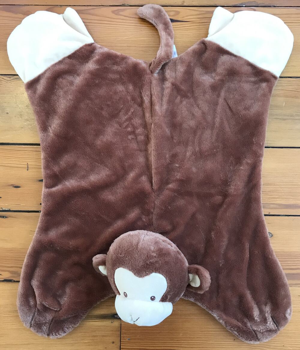 Baby Gund Comfy Cozy Nicky Noodle Monkey Baby 22"x24" Security Blanket 404844